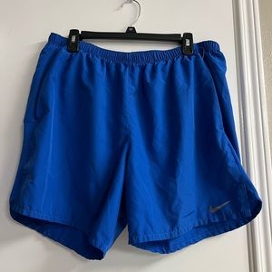 Blue Nike shorts